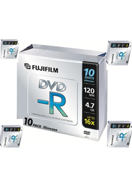 Dvd-R 4.7gb 16X Ince Kutu SLİMCASE50 Adet