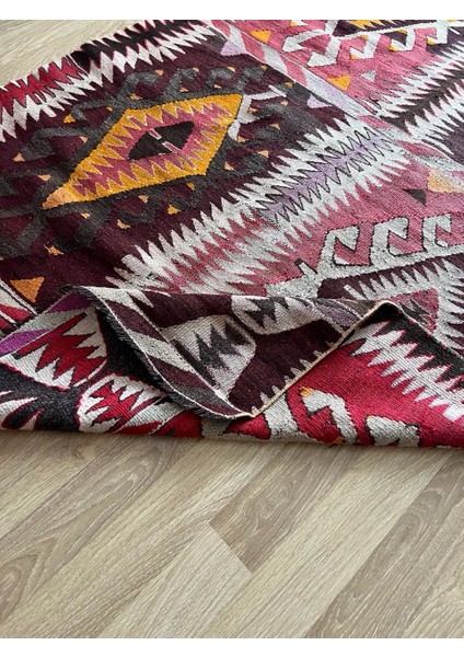 143X290 cm Fas Tarzı Vintage Halı, El Dokuma Yün Anadolu Kilimi, Antika Kilim, Yatak Odası ve Salon Için Kilim indirimleri