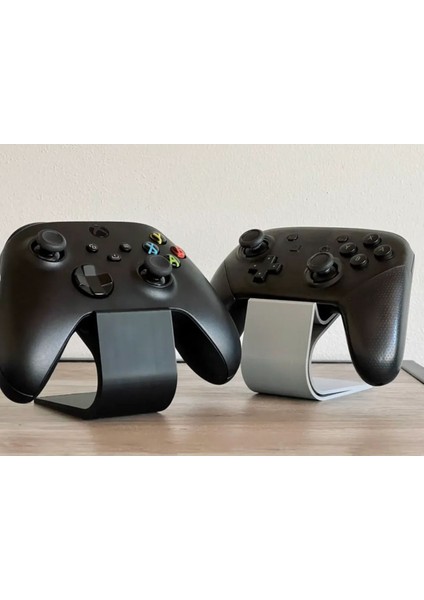 Xbox Playstation 5 Uyumlu 2 Adet Konsol Standı Siyah ve Beyaz Renk Joystick Tutucu