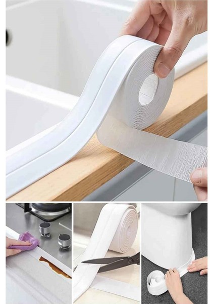 Su Sızdırmaz Bant - Lavabo, Mutfak ve Banyo Kenarları Için Pratik Çözüm modelleri