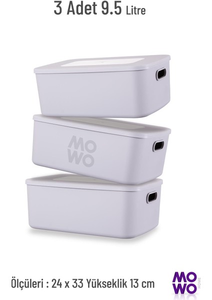 Retro Box 9’lu Gri Çok Amaçlı Düzenleyici Kapaklı Saklama Kutu, Organizer, Storage modelleri