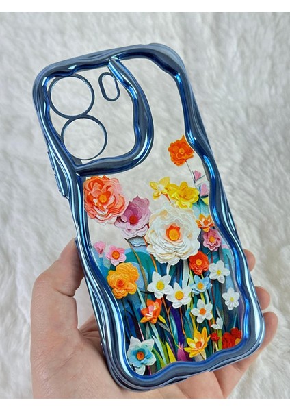 Xiaomi Redmi 13C - Renkli Çiçek Tasarımlı Kamera Korumalı Şık ve Modern Tasarımlı Bloss Kılıf