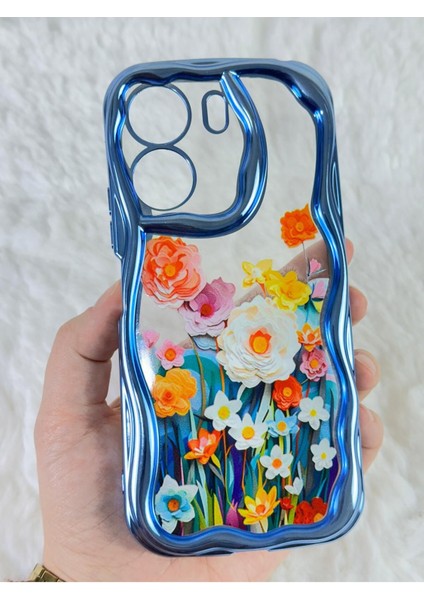 Xiaomi Redmi 13C - Renkli Çiçek Tasarımlı Kamera Korumalı Şık ve Modern Tasarımlı Bloss Kılıf fiyatları