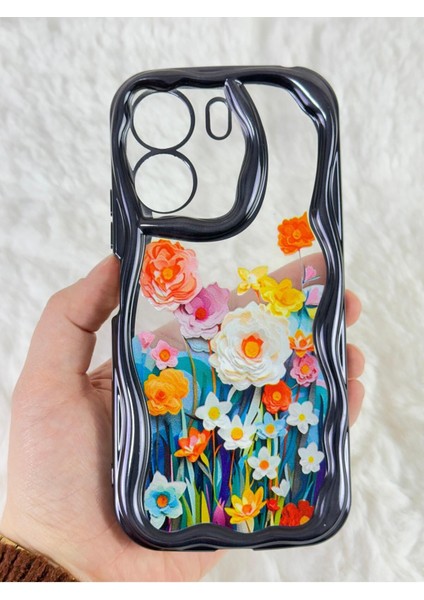 Xiaomi Redmi 13C - Renkli Çiçek Tasarımlı Kamera Korumalı Şık ve Modern Tasarımlı Bloss Kılıf fiyatları