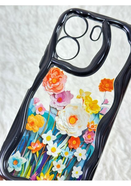 Xiaomi Redmi 13C - Renkli Çiçek Tasarımlı Kamera Korumalı Şık ve Modern Tasarımlı Bloss Kılıf fırsatları