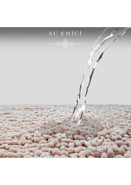 Doğal Pamuklu Spagetti Oval Pudra 2'li Banyo Paspası Seti Banyo Halısı Klozet Takımı modelleri