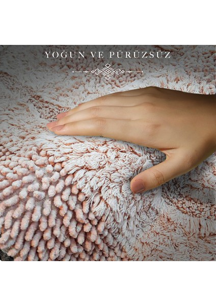 Doğal Pamuklu Spagetti Oval Pudra 2'li Banyo Paspası Seti Banyo Halısı Klozet Takımı fırsatları