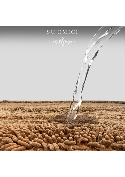 Doğal Pamuklu Spagetti Oval Kahve 2'li Banyo Paspası Seti Banyo Halısı Klozet Takımı fırsatları