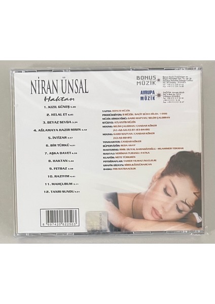 Niran Ünsal – Haktan (Orijinal Jelatininde Sıfır Dönem Baskı Cd)