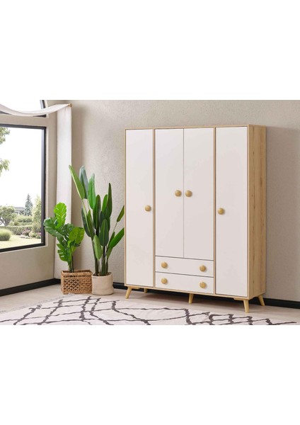 Domino 4 Kapılı Dolap