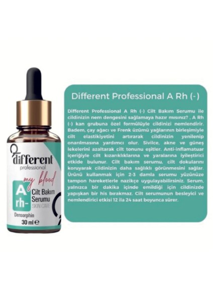 A Rh - Kan Grubuna Özel Cilt Yenileyiici Nemlendirici Leke Önleyici Aydınlatıcı Bakım Serumu 30 ml fiyatları
