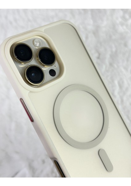 iPhone 16 Pro Max - Yükseltilmiş Kamera Korumalı Buzlu Sararmaz Kablosuz Magsafe Özellikli Vio Kılıf fiyatları