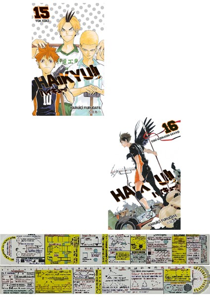 Manga Seti Haikyu 15. 16. Ciltler (Matematik Öğreten Cetvel) - Haruichi Furudate