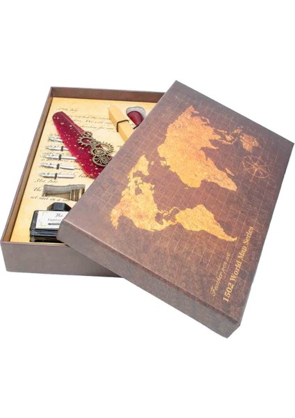 Kaligrafi Seti - Tüylü Kalem, 6’lı Uç Seti, Mürekkep ve Mühür Hediyeli Sanat Deneyimi indirimleri