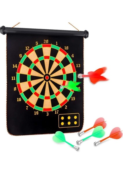 Mıknatıslı Manyetik Dart Katlanabilen Hedef Tahtası Magnet Ok Atma Dartboard Eğlenceli Oyun