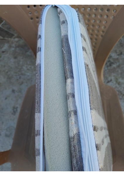 2 Adet Buldan Arkalıklı Sandalye Minderi, Midi Boy (Kalınlık 3,5 cm )-Vizon fırsatları