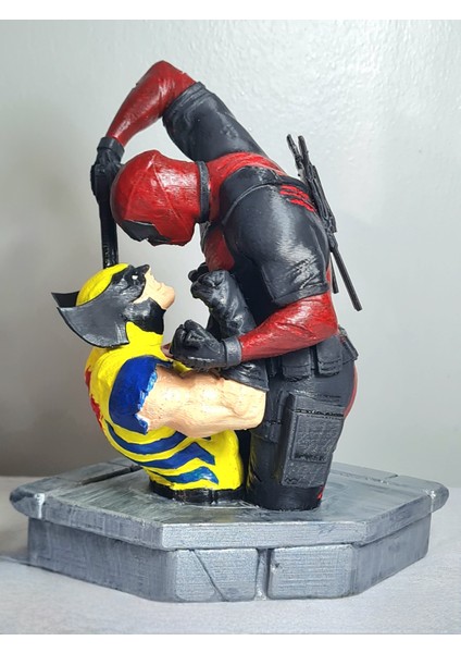 Eselya 3D Deadpool & Wolverine Büst Figür
