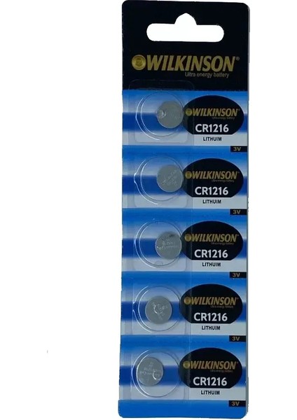 Wılkınson 1616 3V Lityum Düğme Pil 5'li Paket