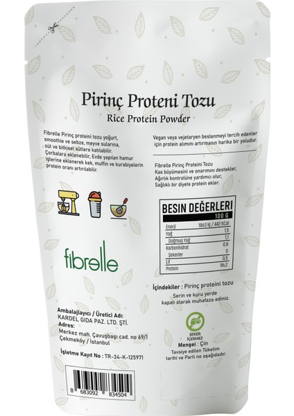 Pirinç Protein 250GR