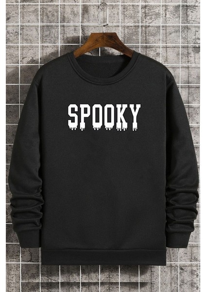 Only Trendwear Unisex Spooky Bisiklet Yaka Sweatshirt