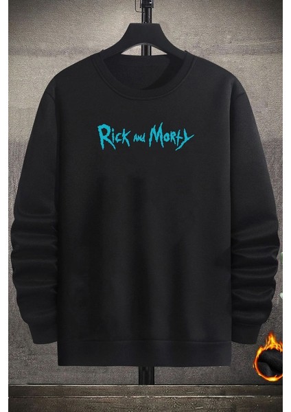 Only Trendwear Unisex Rick And Morty Baskılı Bisiklet Yaka Sweatshirt