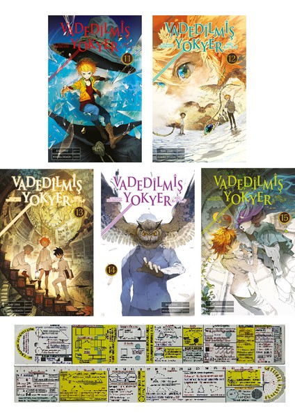 Manga Seti Vadedilmiş Yokyer 11. 12. 13. 14. 15. Ciltler (Matematik Öğreten Cetvel) - Kaiu Şirai