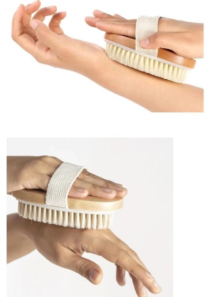 Fırça At Kılı Peeling Etkili Selülit Fırçası Kuru Vücut Banyo Cilt Bakım Duş Fırçası indirimleri