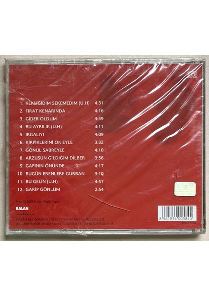 Muharrem Temiz - Dost İle Demler (Jelatininde Sıfır Orijinal Dönem Baskı Cd)