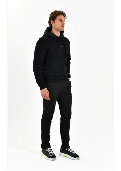Rafined Workday Erkek Siyah Sweatshirt (BCS2445-02)