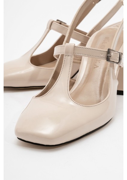 ACRON Ekru Rugan Tokalı Kadın Ayakkabı fiyatları