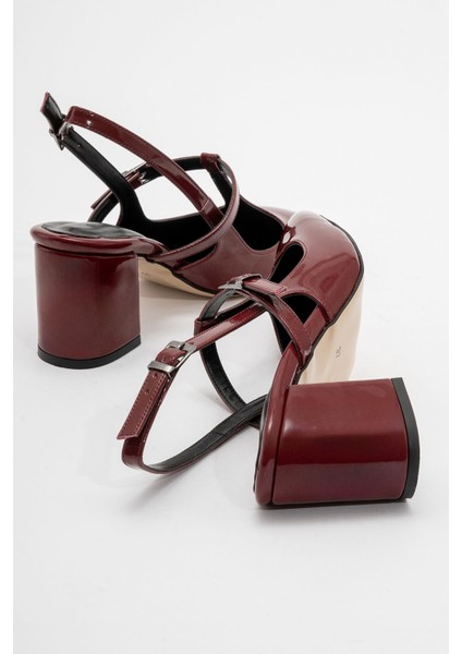 Acron Bordo Rugan Tokalı Kadın Ayakkabı fırsatları