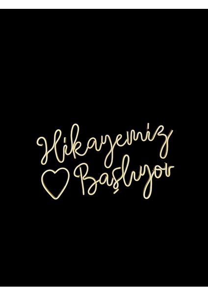 Cizgineon Hikayemiz Başlıyor Işıklı Neon LED Duvar Dekarasyon fiyatları