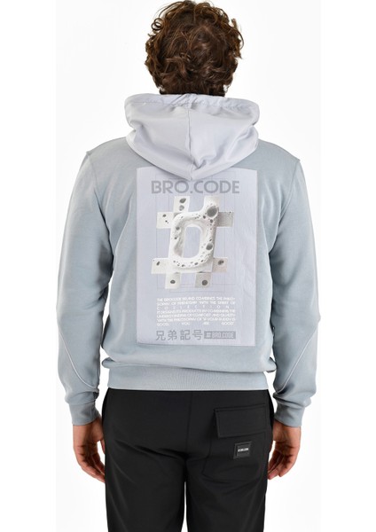Rafined Workday Erkek Mavi Sweatshirt (BCS2445-03)