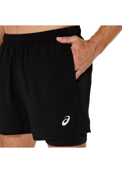 Asics Core 2-N-1 5ın Short Erkek Siyah 2011D218-001 fırsatları