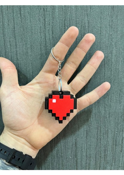 Anahtarlık, Minecraft Kalp, Sevgililer Günü, Hediyelik Eşya, 2 Adet fiyatları