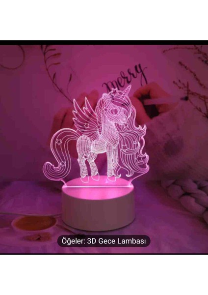 3D Gece Lambası