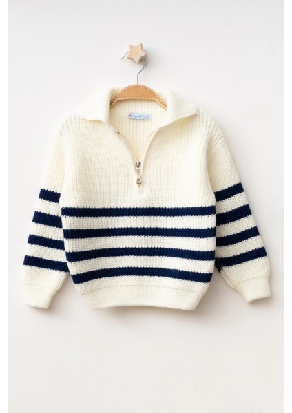 Çizgili Triko Kazak 4099