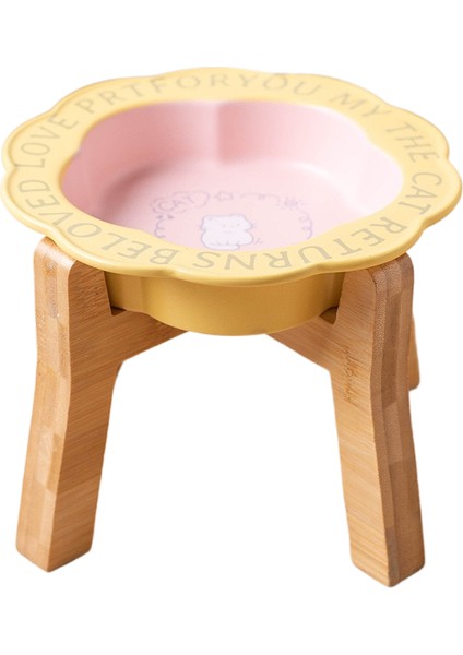 Seramik Kedi Kabı Siyah Çene Önleyici Pet Kase (Yurt Dışından)