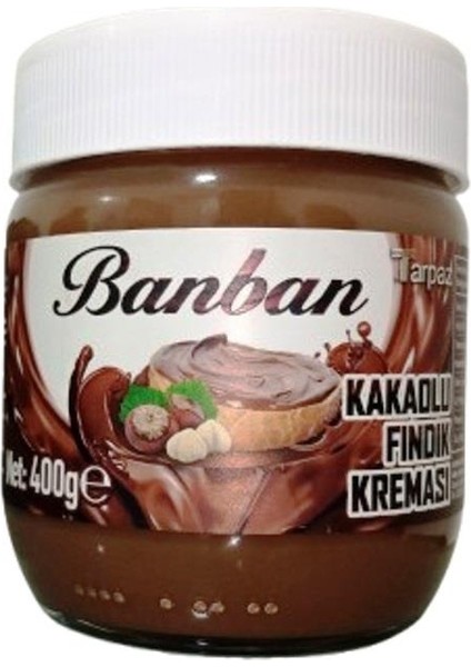 Banban Kakaolu Fındık Kreması (%15 Fındık) 400 Gr.