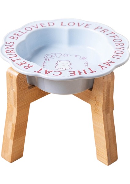 Seramik Kedi Kabı Siyah Çene Önleyici Pet Kase (Yurt Dışından)