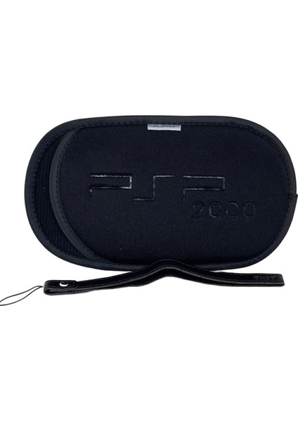 Psp 2000/3000 Soft Çanta Kılıf ve Bileklik Siyah Psp 2000/3000 Uyumlu
