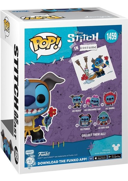 Disney Stitch In Costume - Stitch As Beast NO:1459