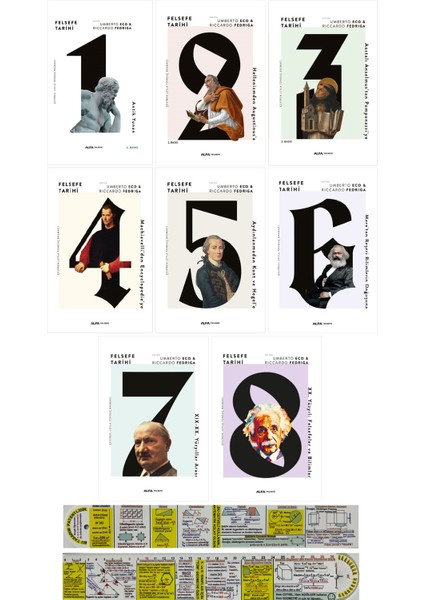 Felsefe Tarihi 8 Kitap Full Set (Ciltli) (Matematik Öğreten Cetvel) - Umberto Eco