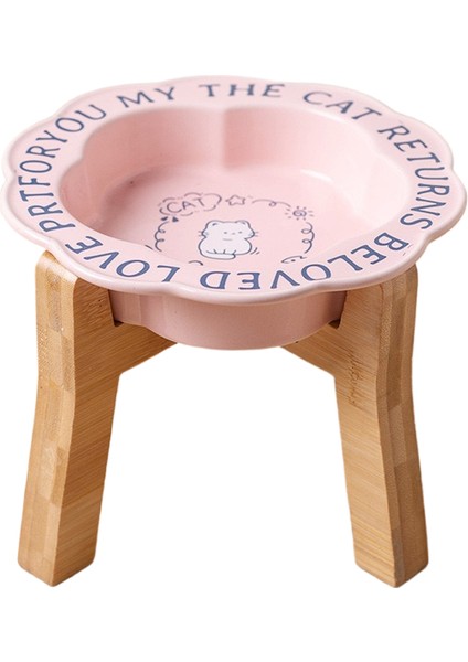 Seramik Kedi Kabı Siyah Çene Önleyici Pet Kase (Yurt Dışından)