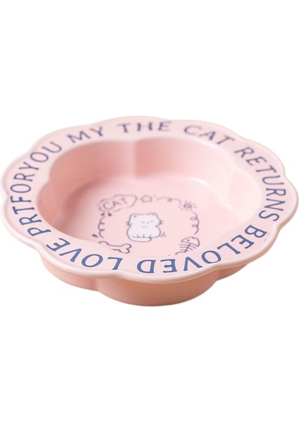 Seramik Kedi Kabı Siyah Çene Önleyici Pet Kase (Yurt Dışından)