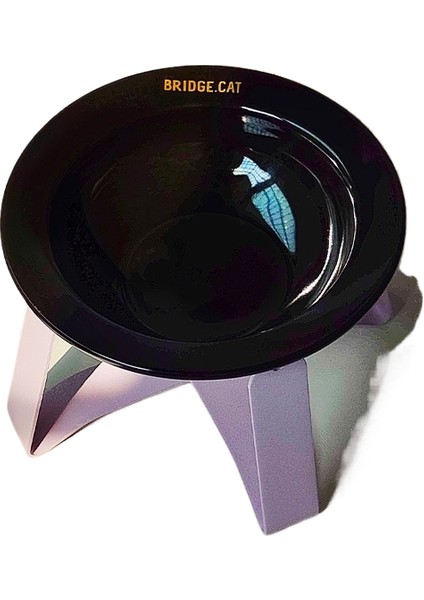 Seramik Kedi Kabı Siyah Çene Önleyici Pet Kase (Yurt Dışından)