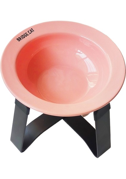 Seramik Kedi Kabı Siyah Çene Önleyici Pet Kase (Yurt Dışından)