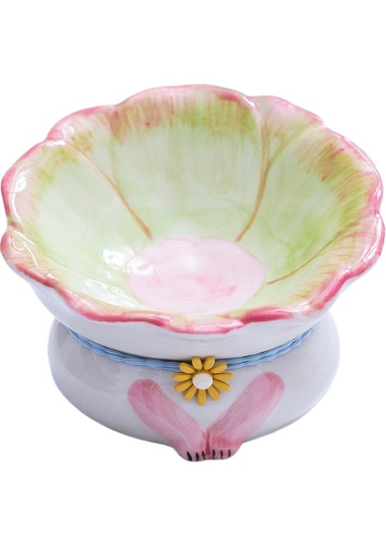 Seramik Kedi Kabı Siyah Çene Önleyici Pet Kase (Yurt Dışından)