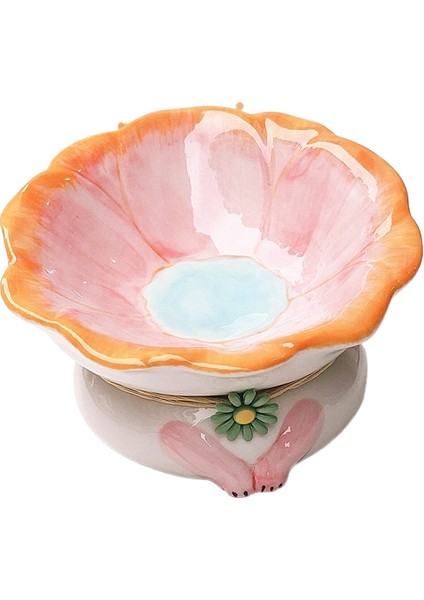 Seramik Kedi Kabı Siyah Çene Önleyici Pet Kase (Yurt Dışından)