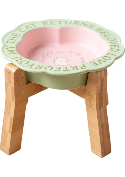 Seramik Kedi Kabı Siyah Çene Önleyici Pet Kase (Yurt Dışından)